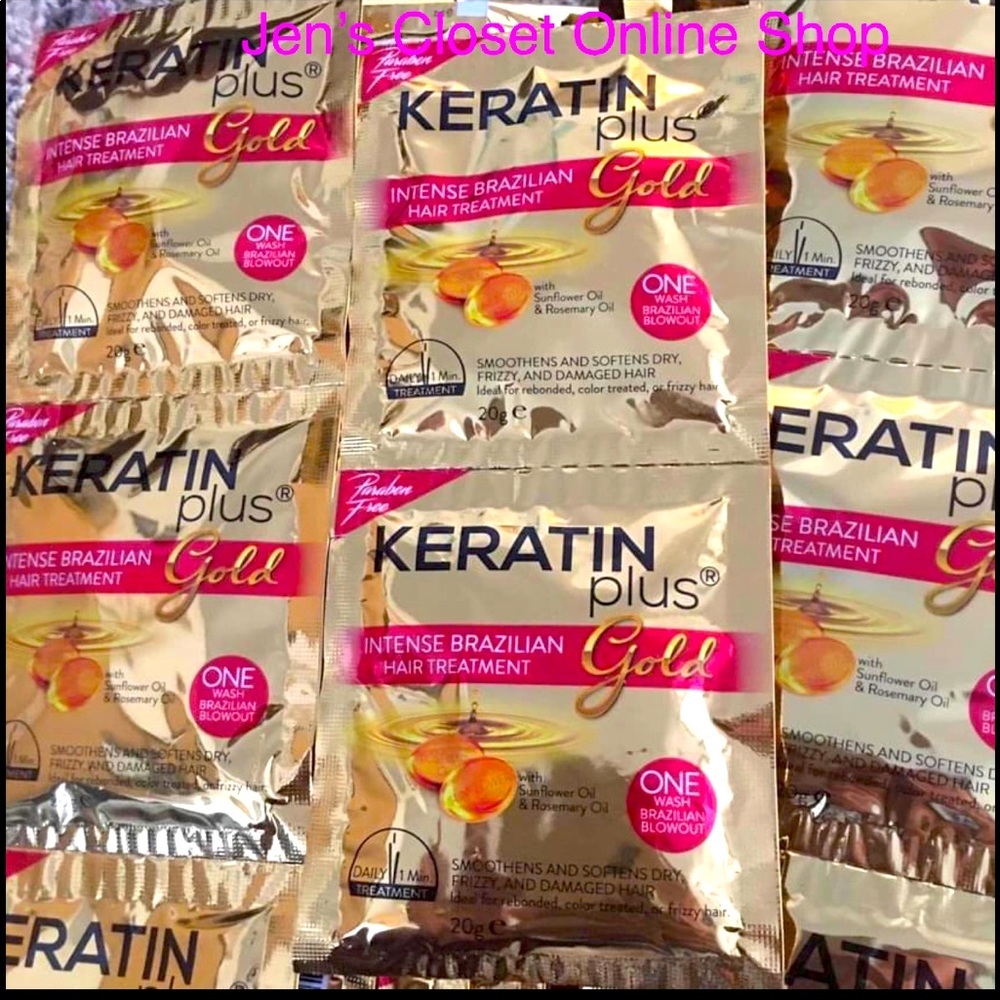 Keratin Plus Gold Brazilian Hair Treatment (12 packs  for $13)